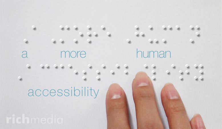 Hand Touching Braille 