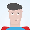 illustration of google chrome as a superhero 